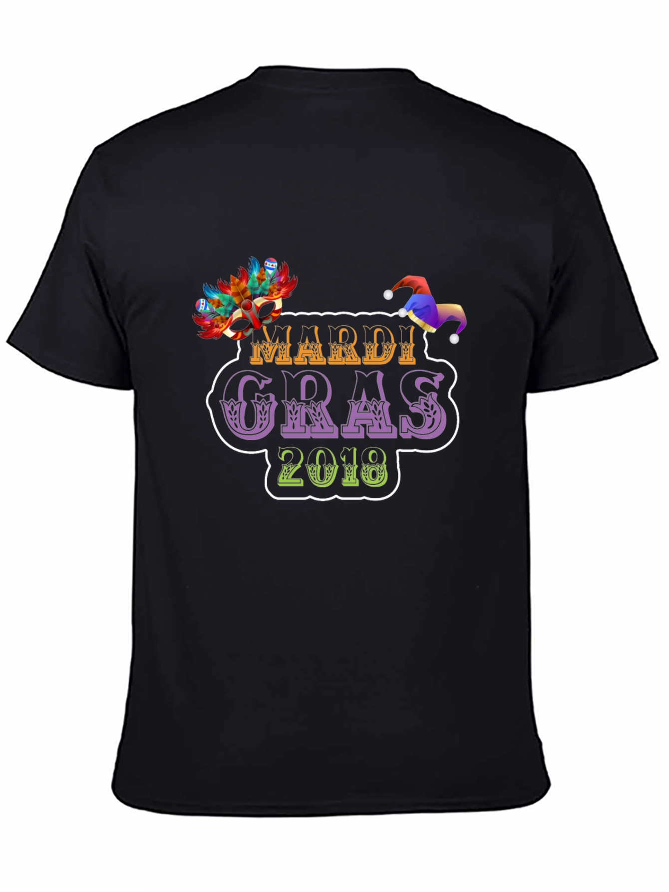 Mardi Gras 2018 Black Tee
