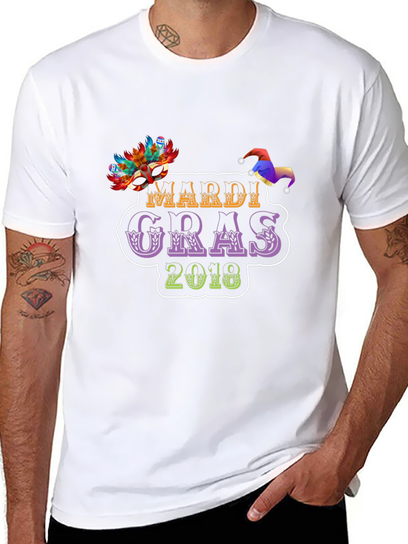 Mardi Gras 2018 Black Tee