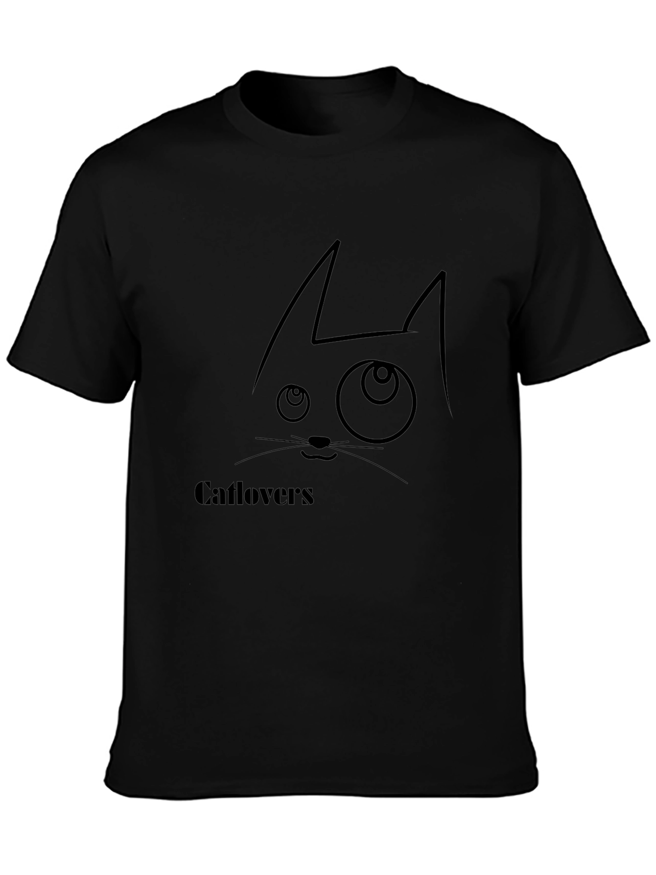 Catlovers Graphic Tee - Black