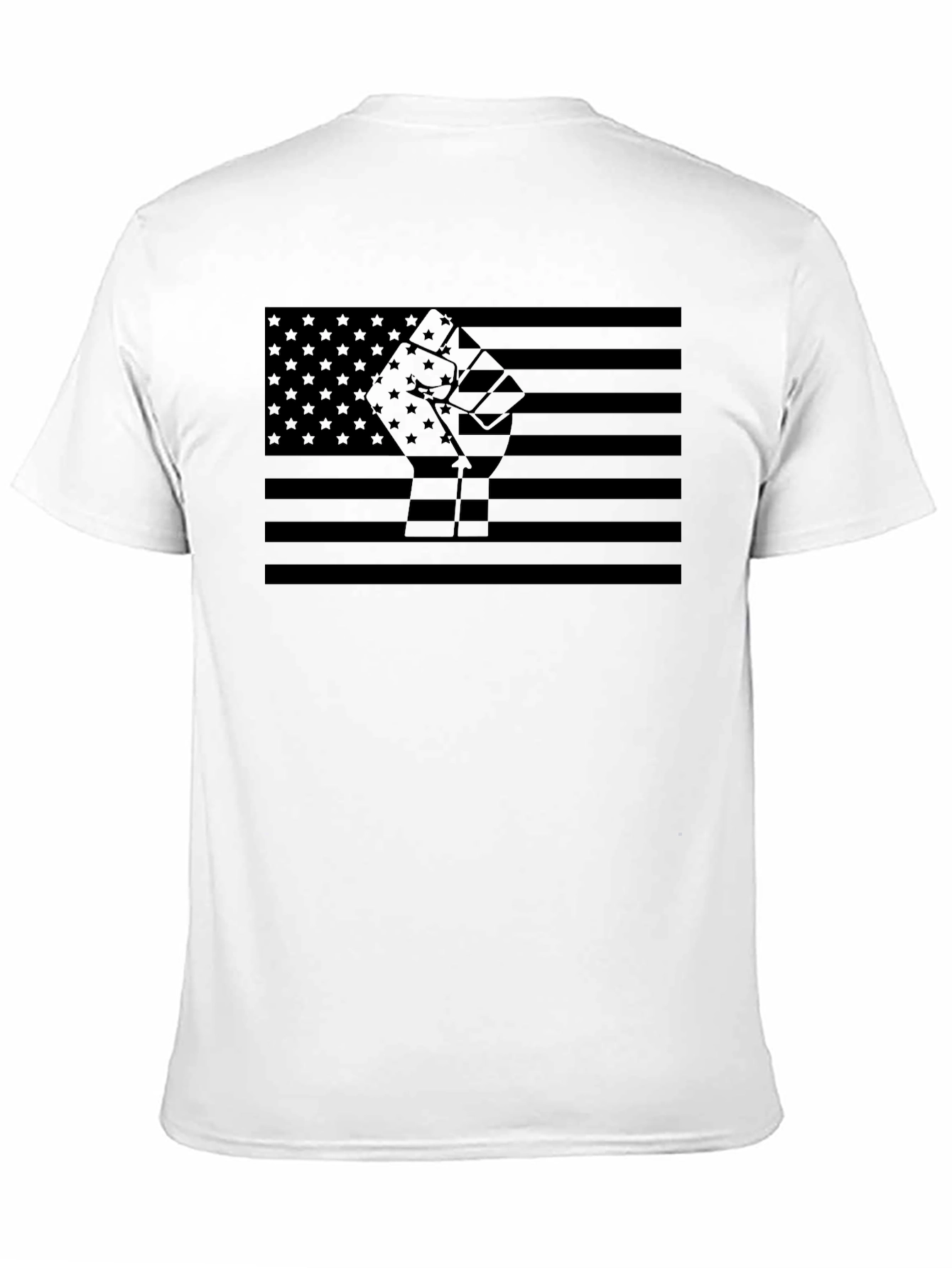 Black Lives Matter American Flag Fist T-Shirt