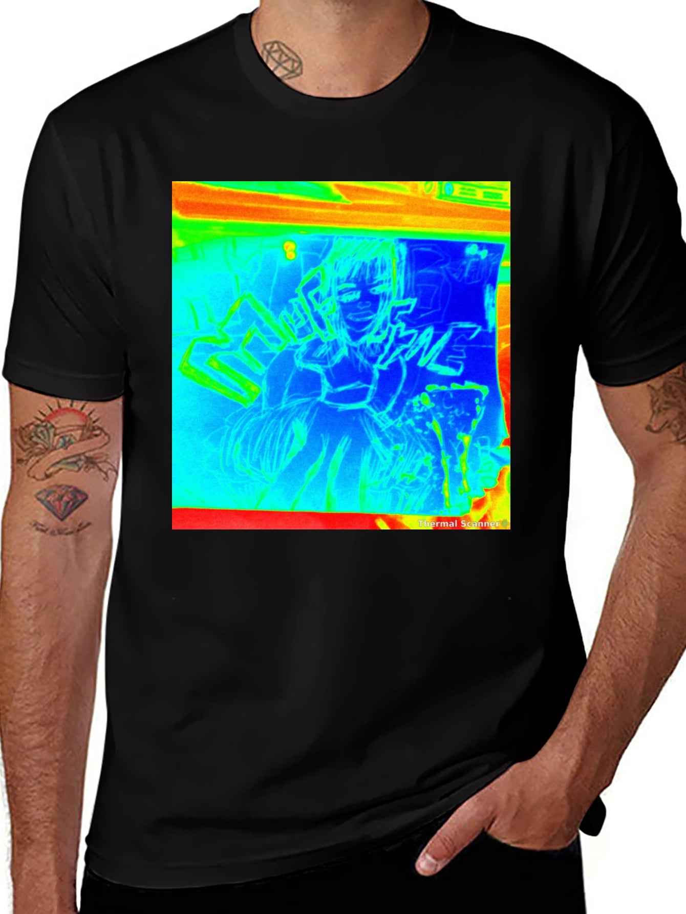 Thermal Anime Graphic T-Shirt