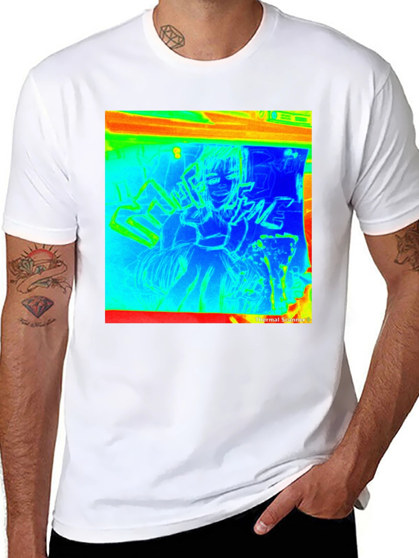 Thermal Anime Graphic T-Shirt