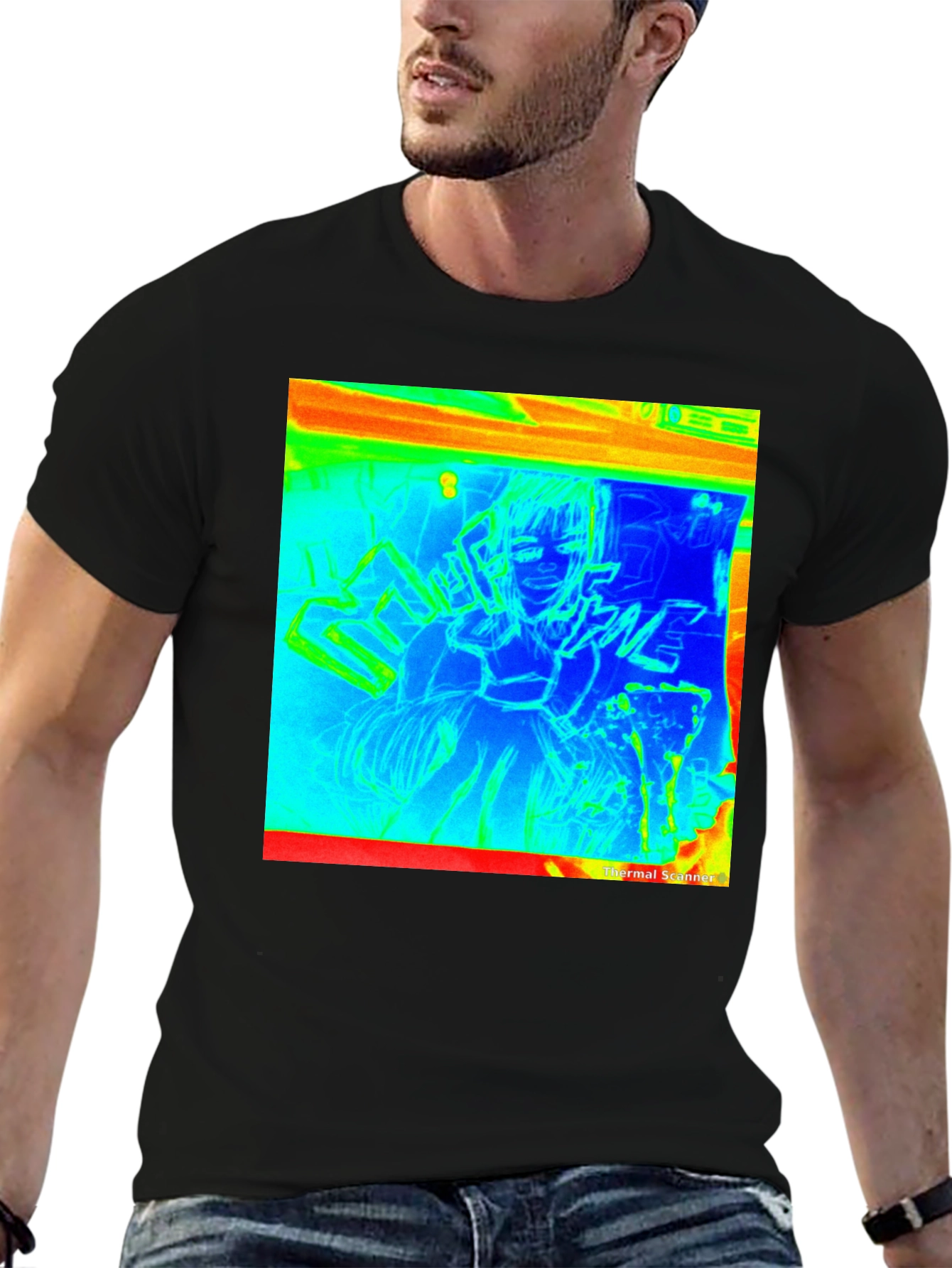 Thermal Anime Graphic T-Shirt