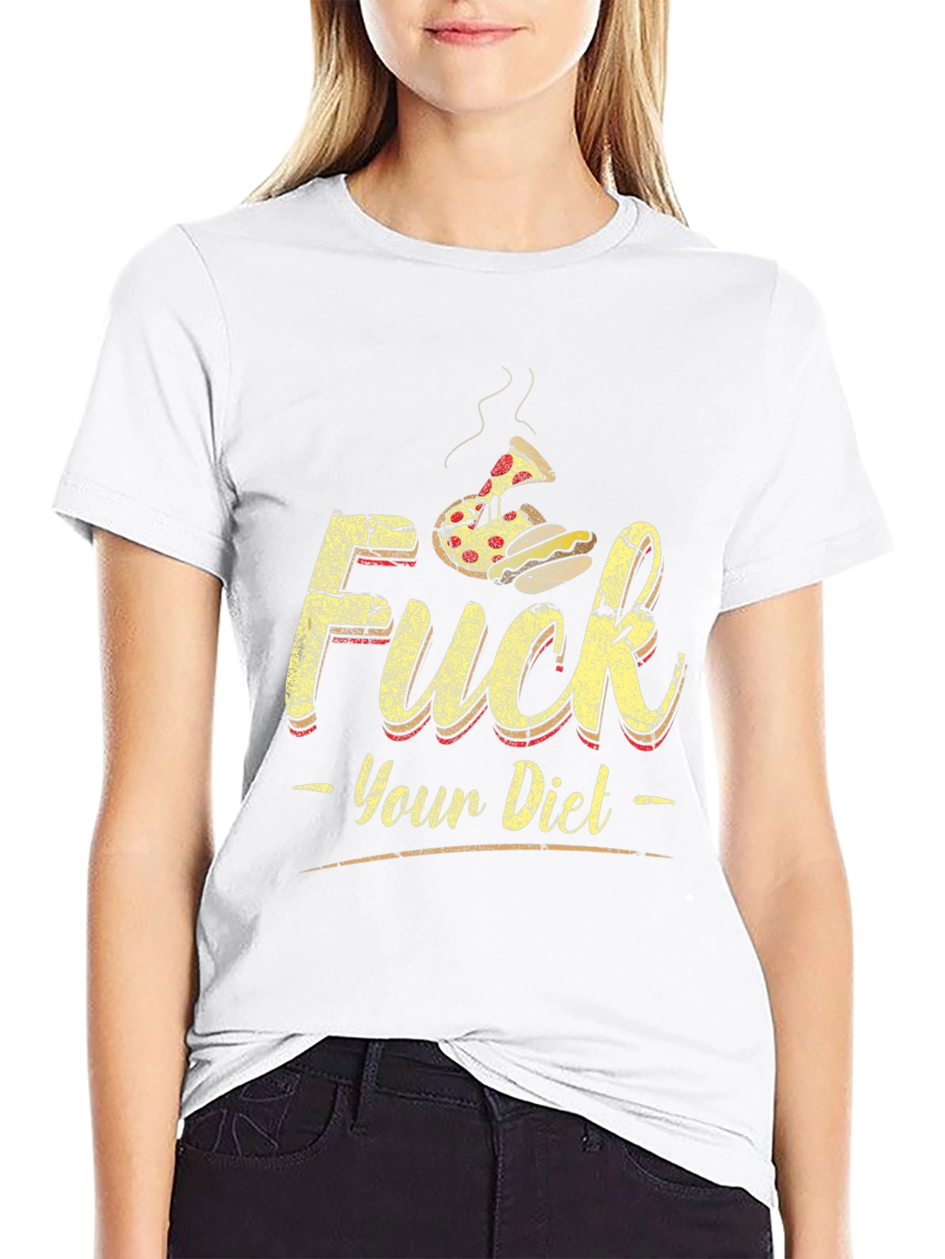 Funny F*ck Your Diet Graphic T-Shirt