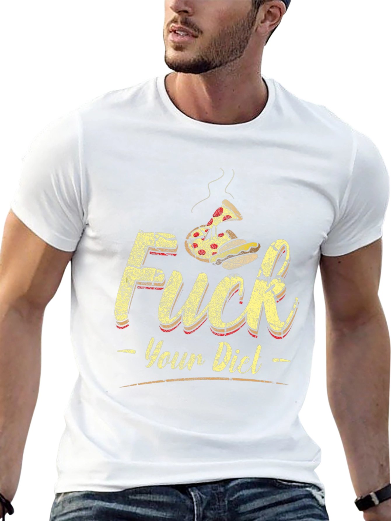 Funny F*ck Your Diet Graphic T-Shirt