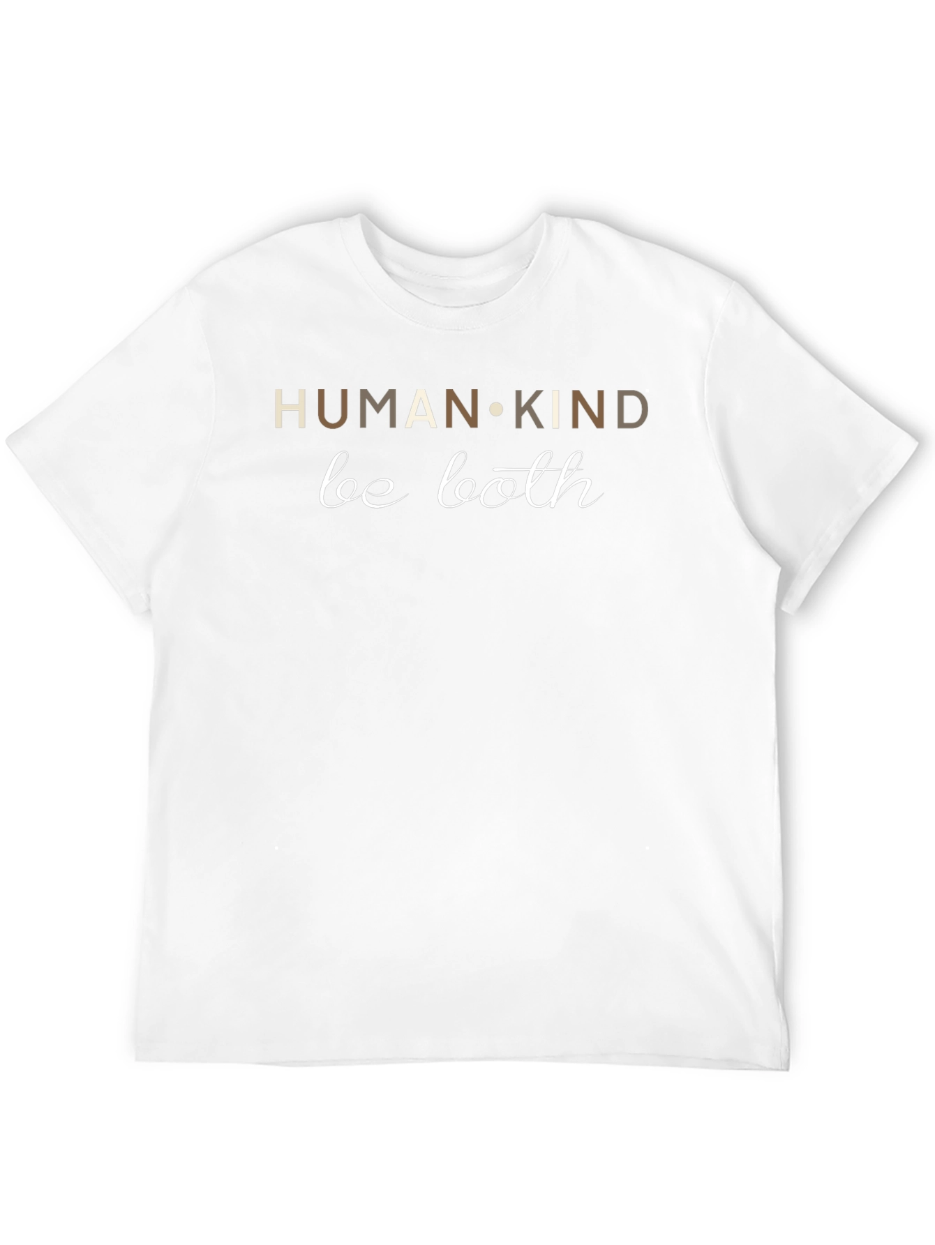 Human Kind Be Both Black Graphic Tee