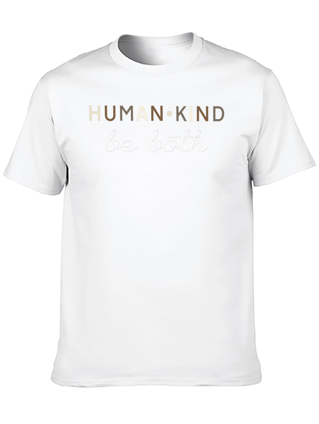Human Kind Be Both Black Graphic Tee