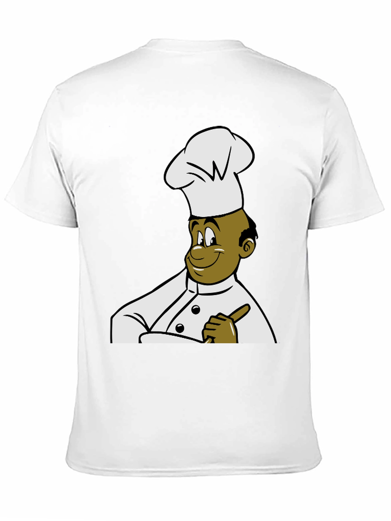 Chef Cartoon T-Shirt - Black Cotton Tee