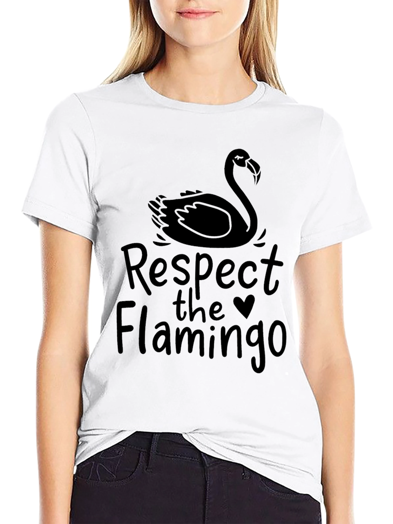 Respect the Flamingo Graphic T-Shirt