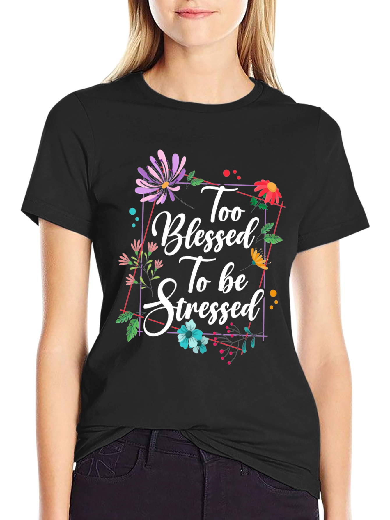 Blessed & Stressed Graphic T-Shirt