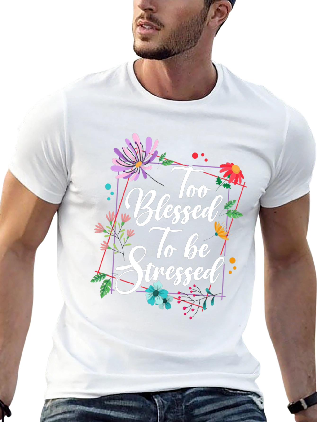 Blessed & Stressed Graphic T-Shirt