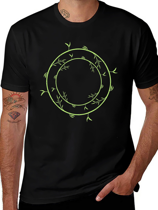 Bamboo Circle Graphic Tee - Stylish & Unique Design