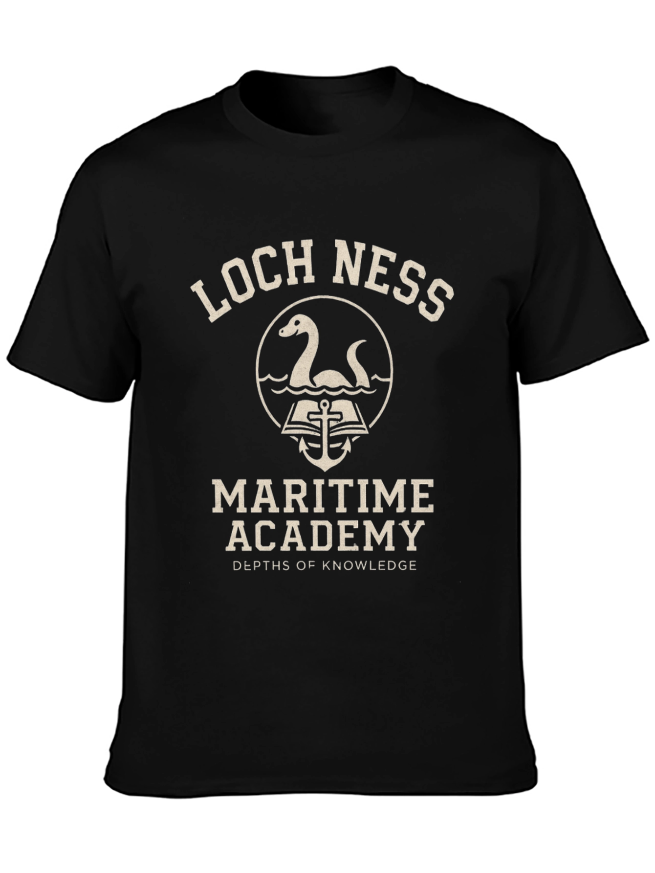 Loch Ness Maritime Academy T-Shirt - Depths of Knowledge
