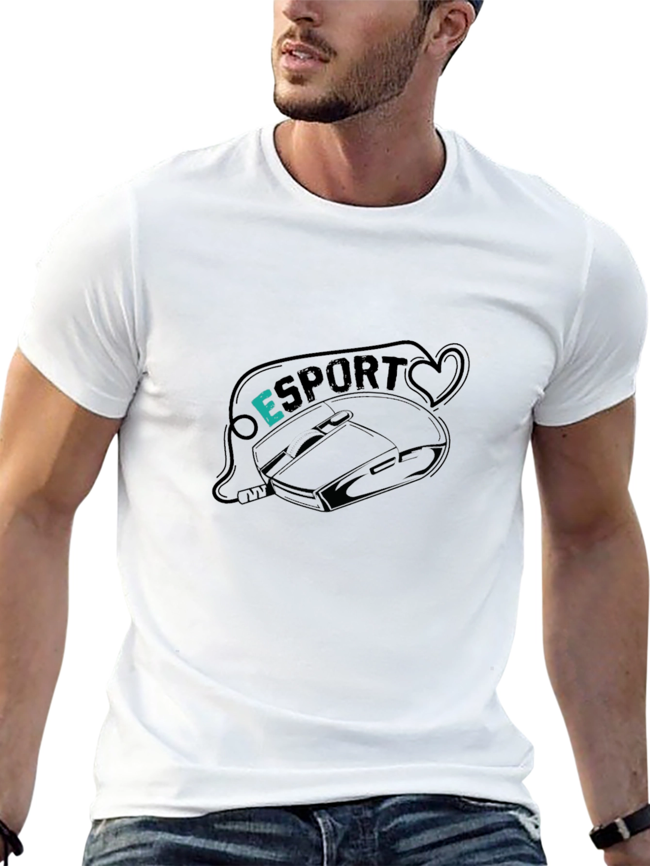 Esport Gaming Mouse Graphic T-Shirt