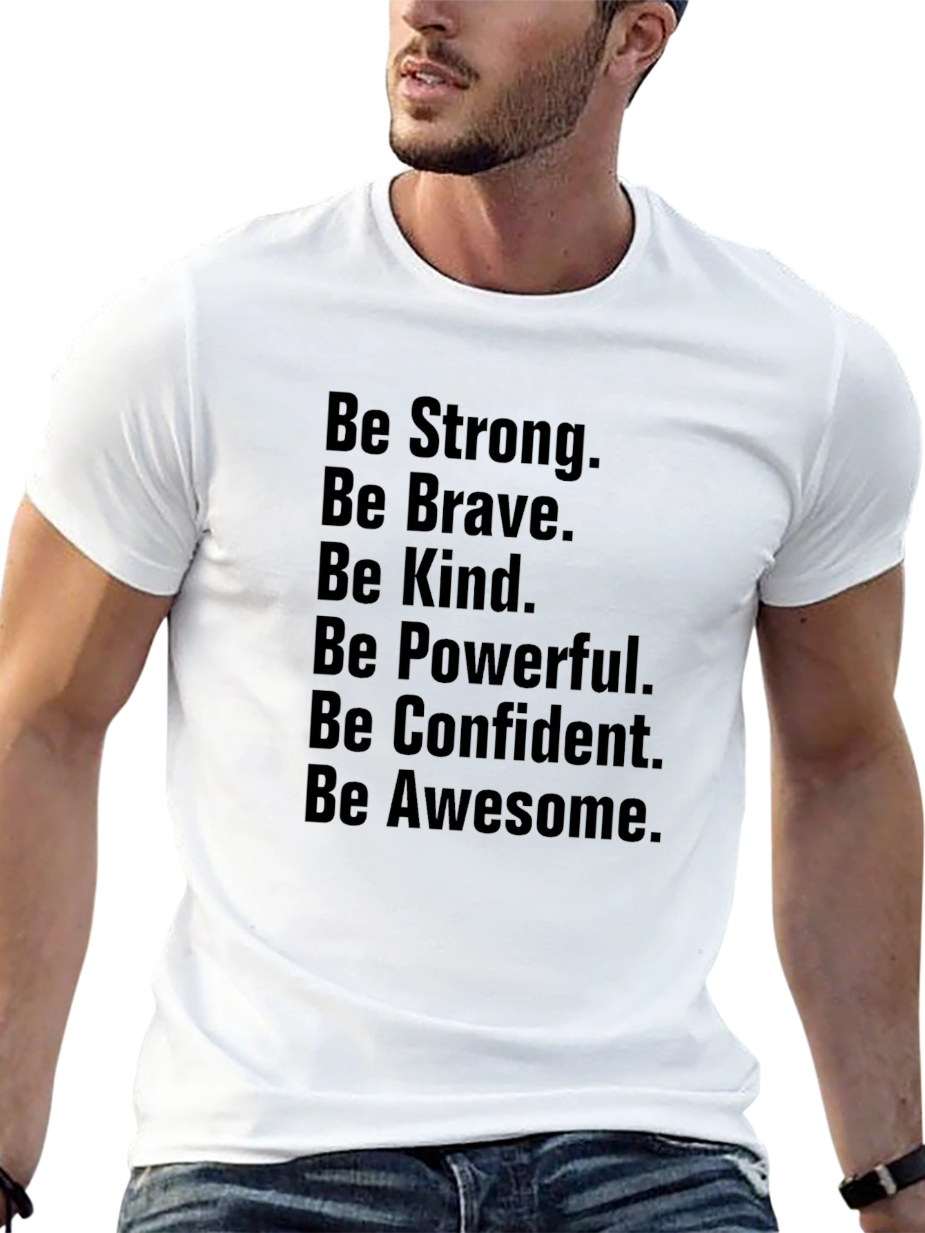 Motivational Be Awesome T-Shirt - Black