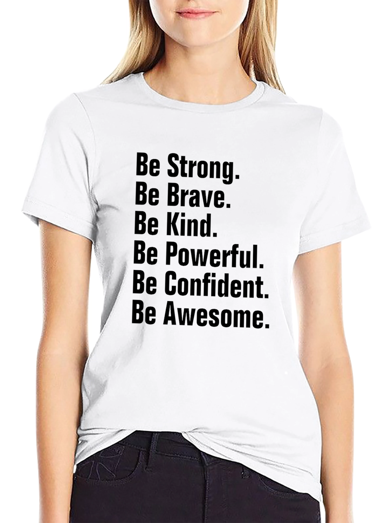 Motivational Be Awesome T-Shirt - Black