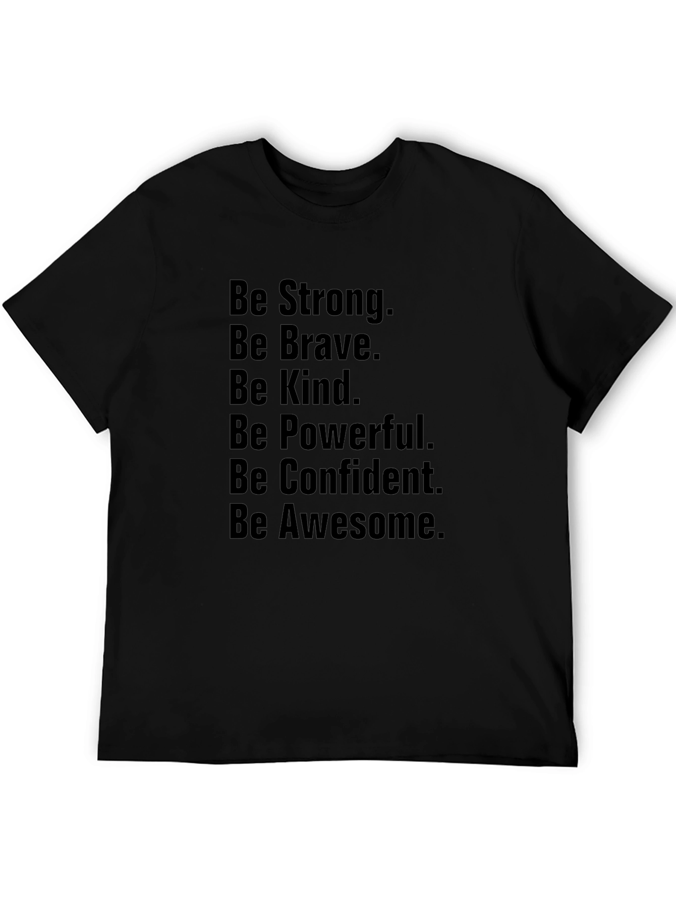 Motivational Be Awesome T-Shirt - Black