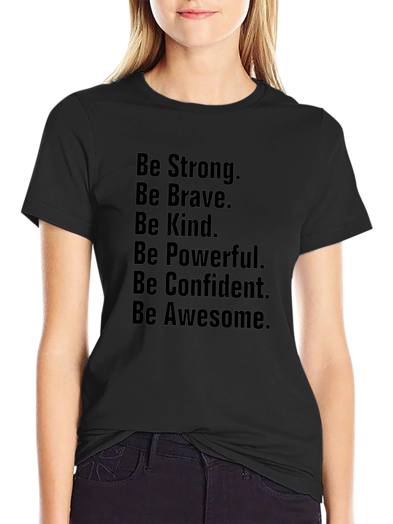 Motivational Be Awesome T-Shirt - Black
