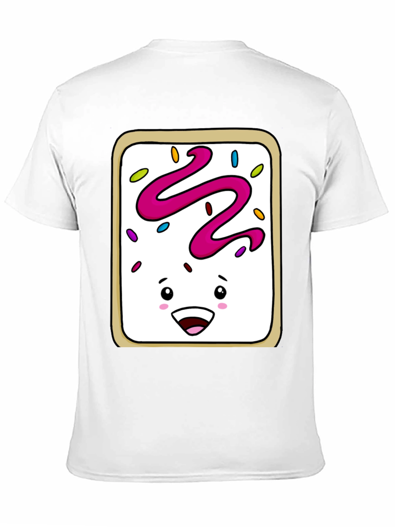 Funny Pop Tart Graphic T-Shirt - Black