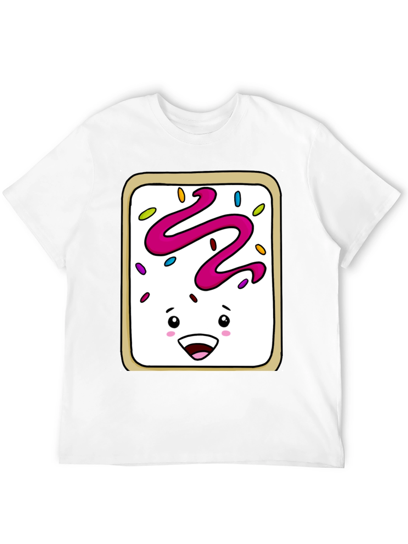 Funny Pop Tart Graphic T-Shirt - Black