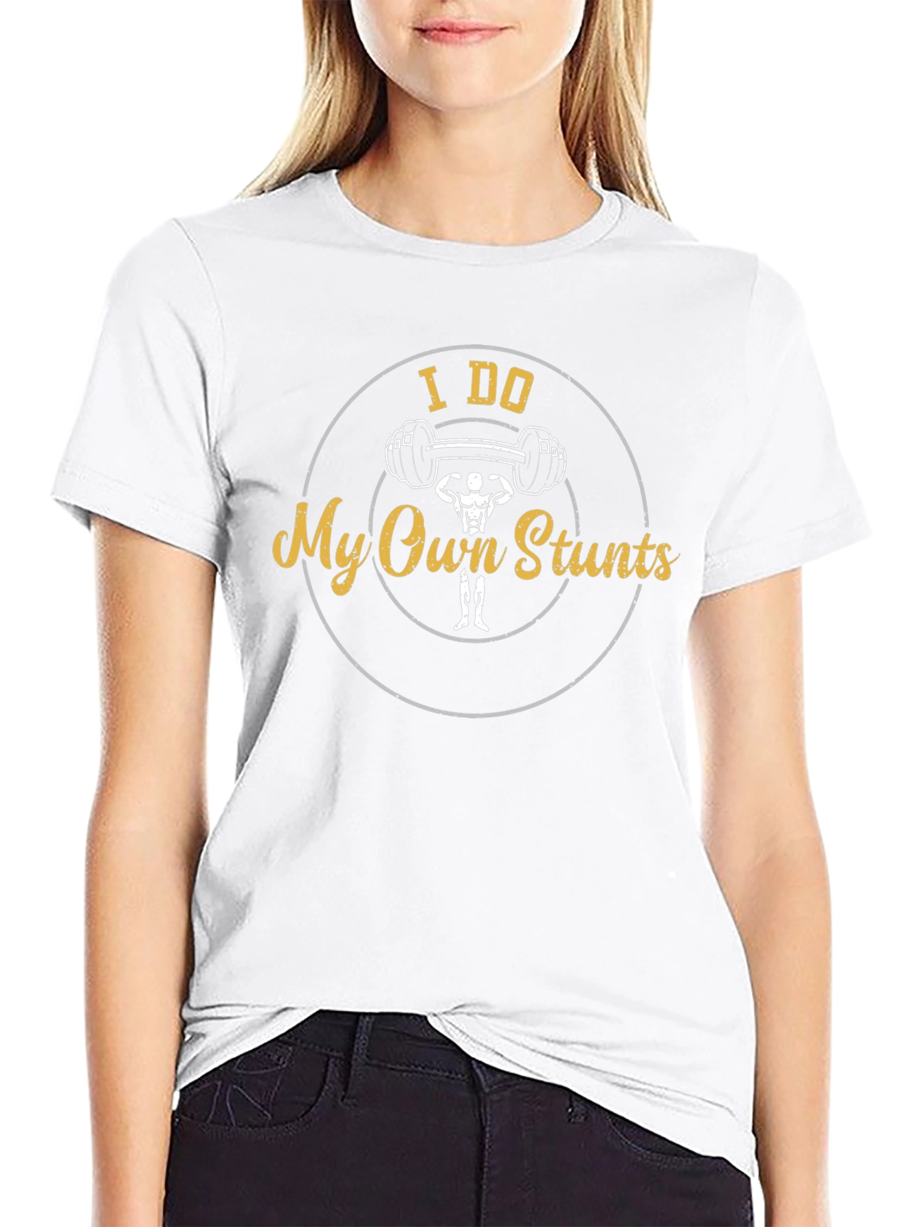 I Do My Own Stunts Gym T-Shirt