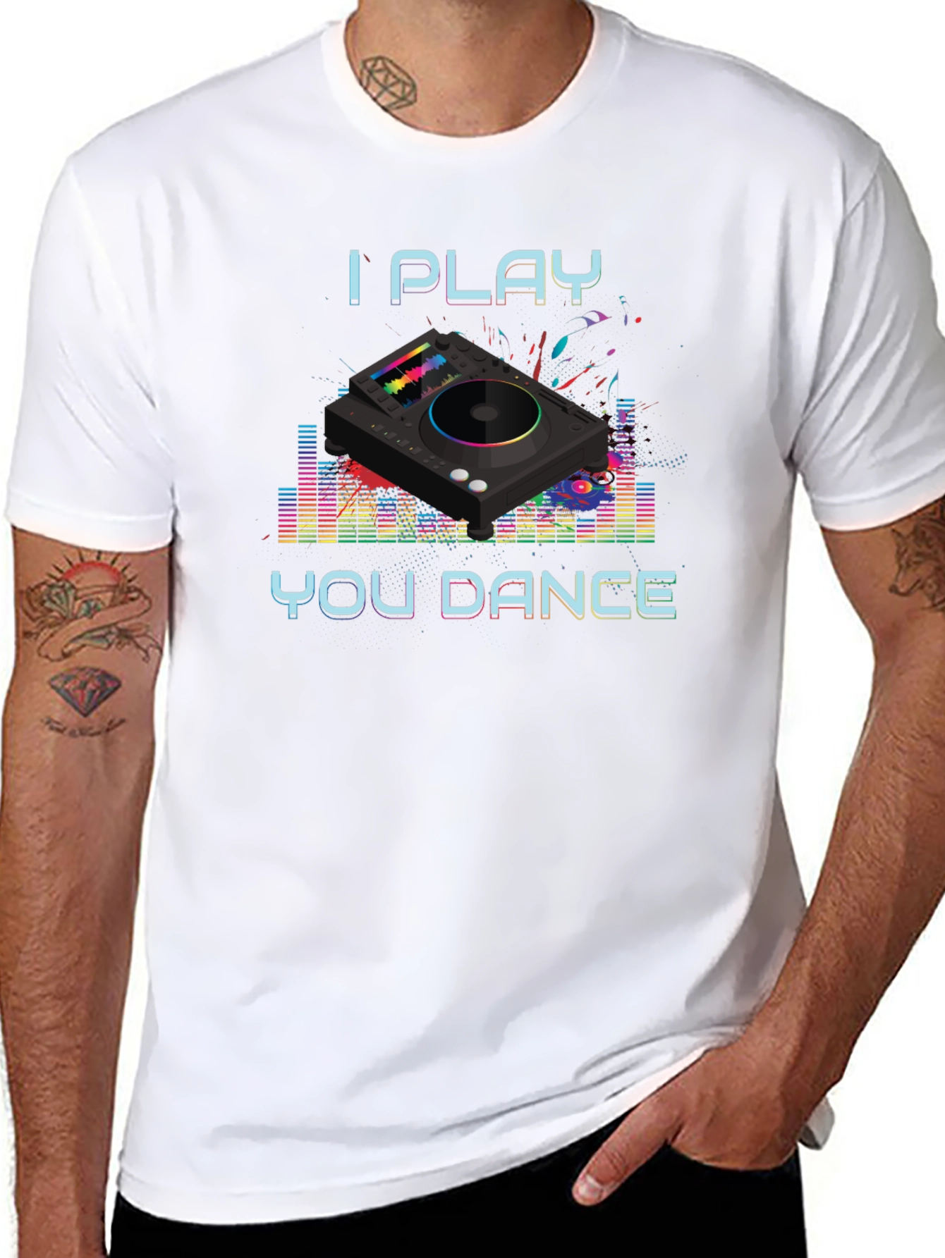 I Play You Dance DJ Graphic Tee