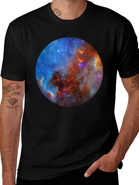 Nebula Graphic Tee - Black Cotton Blend