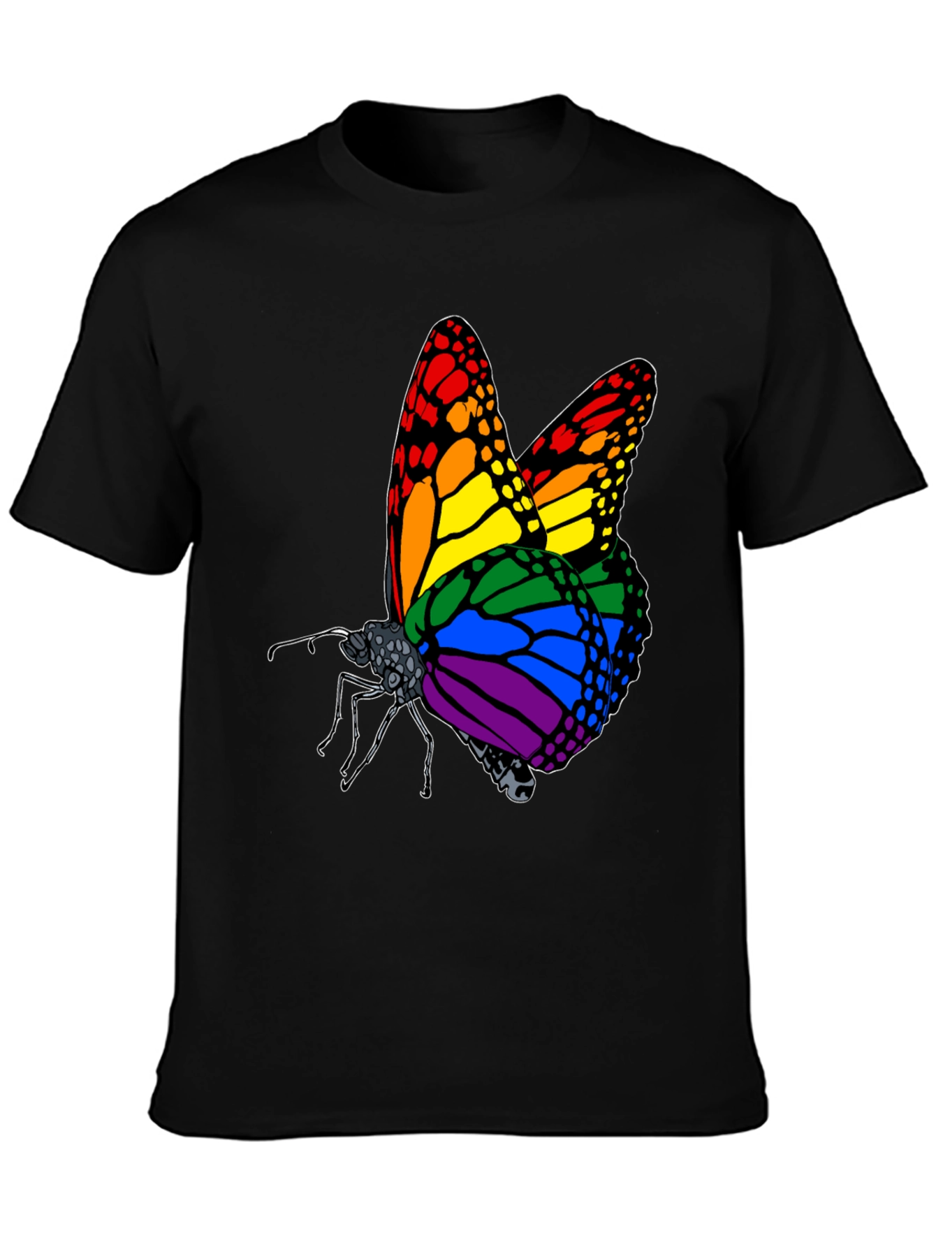 Rainbow Butterfly Graphic Tee
