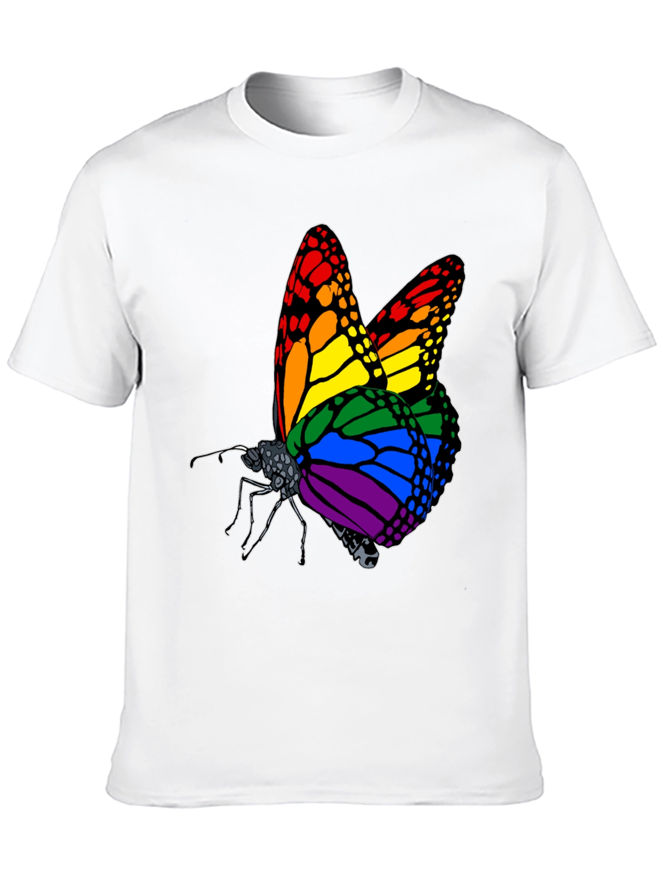 Rainbow Butterfly Graphic Tee