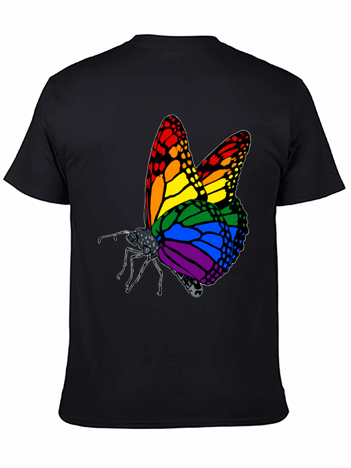 Rainbow Butterfly Graphic Tee