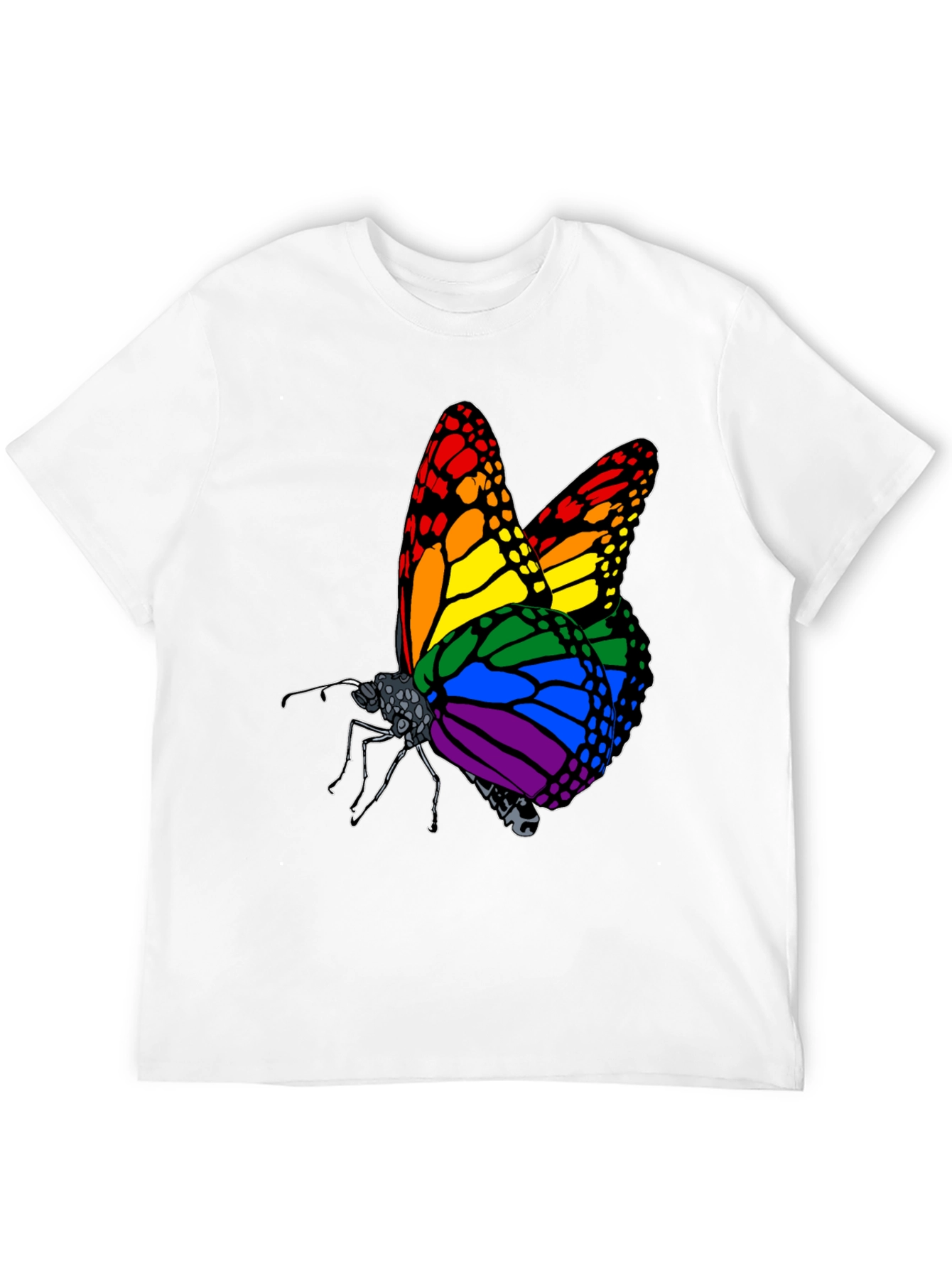 Rainbow Butterfly Graphic Tee