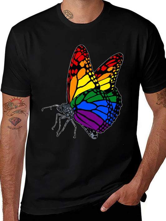 Rainbow Butterfly Graphic Tee