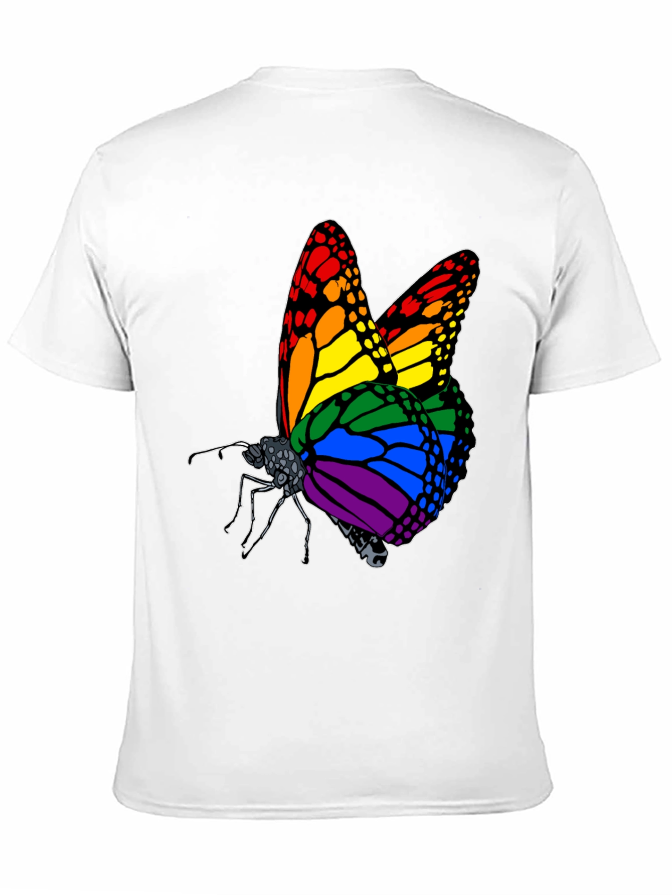Rainbow Butterfly Graphic Tee