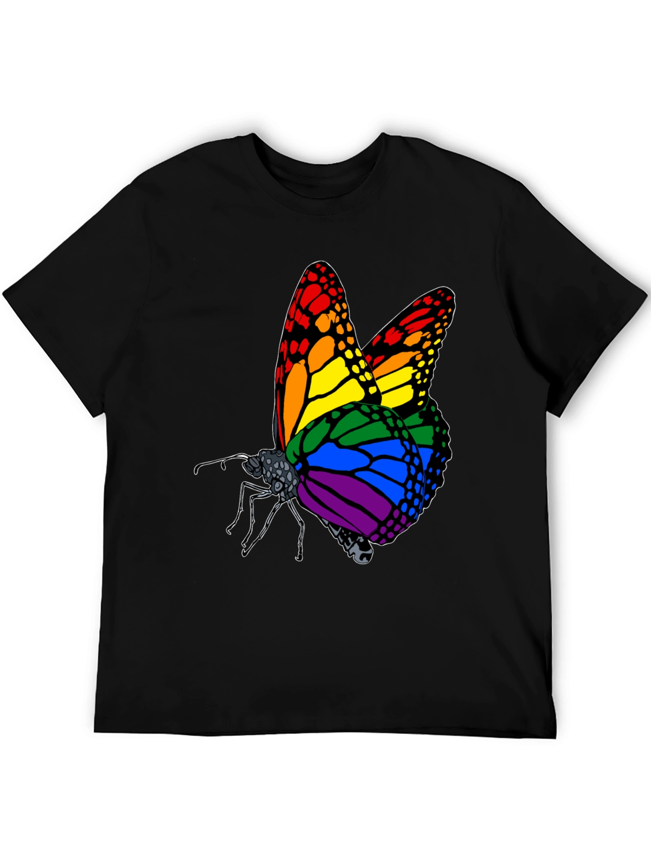 Rainbow Butterfly Graphic Tee