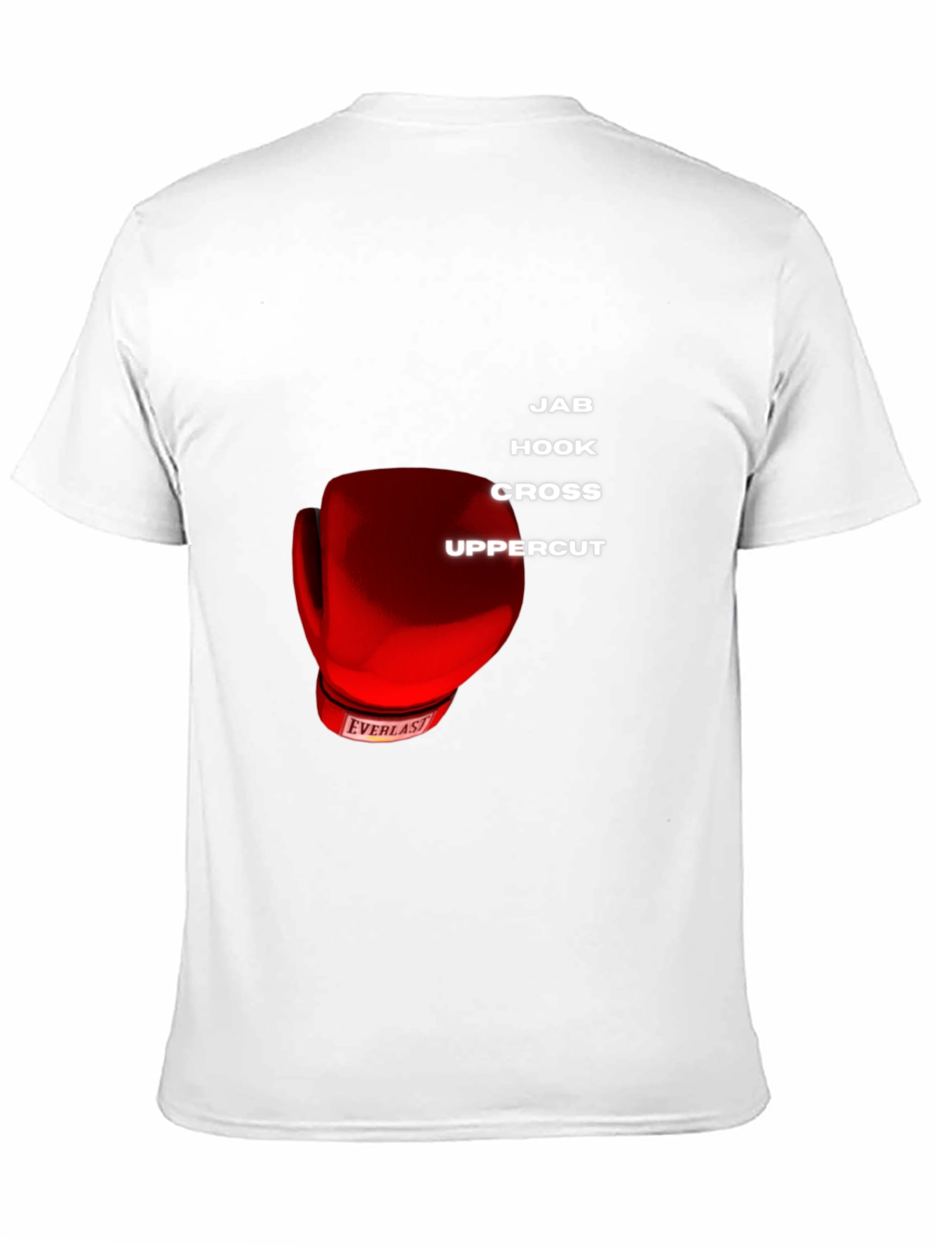 Boxing Moves Graphic T-Shirt - Jab Hook Cross Uppercut