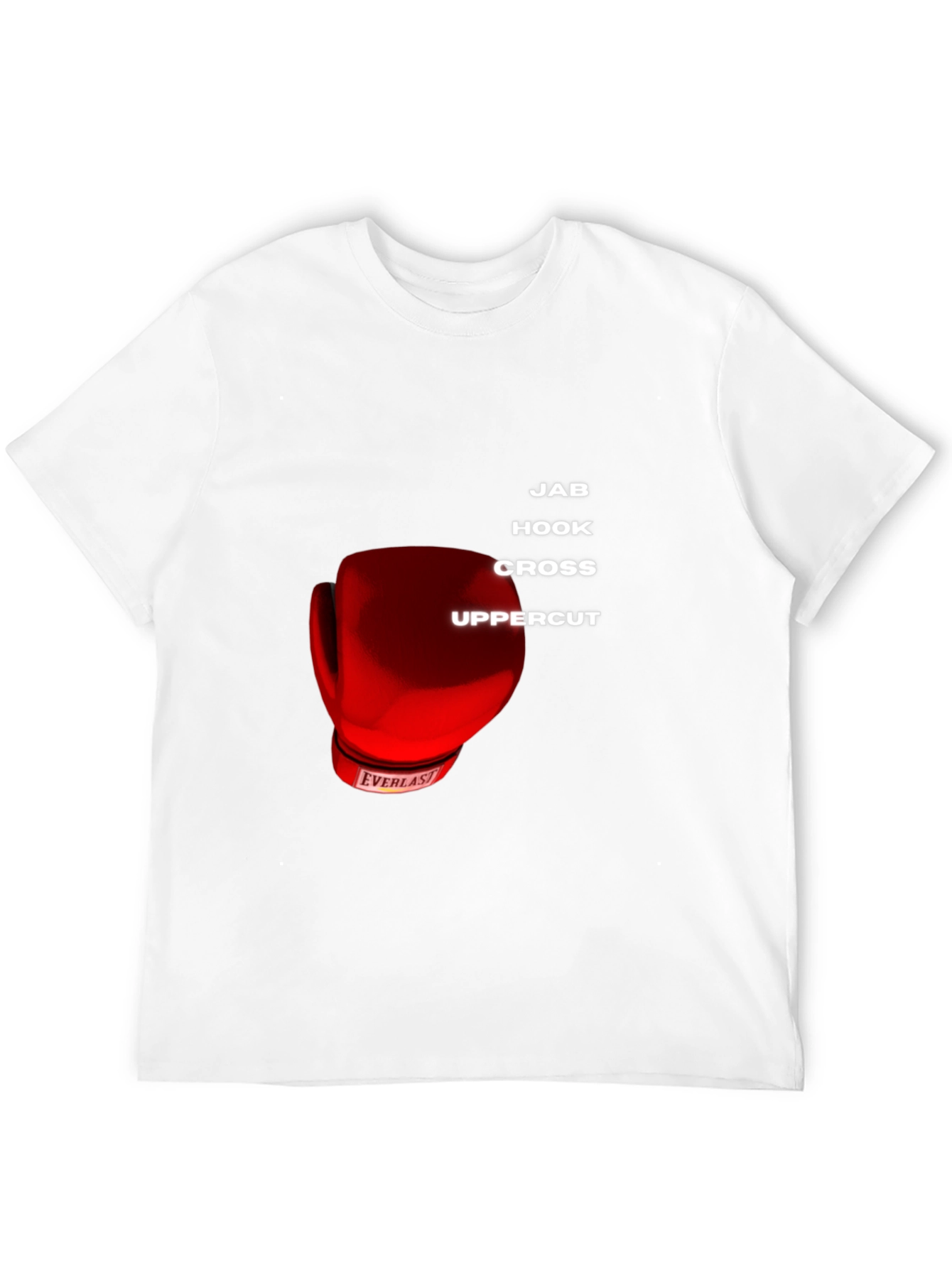 Boxing Moves Graphic T-Shirt - Jab Hook Cross Uppercut