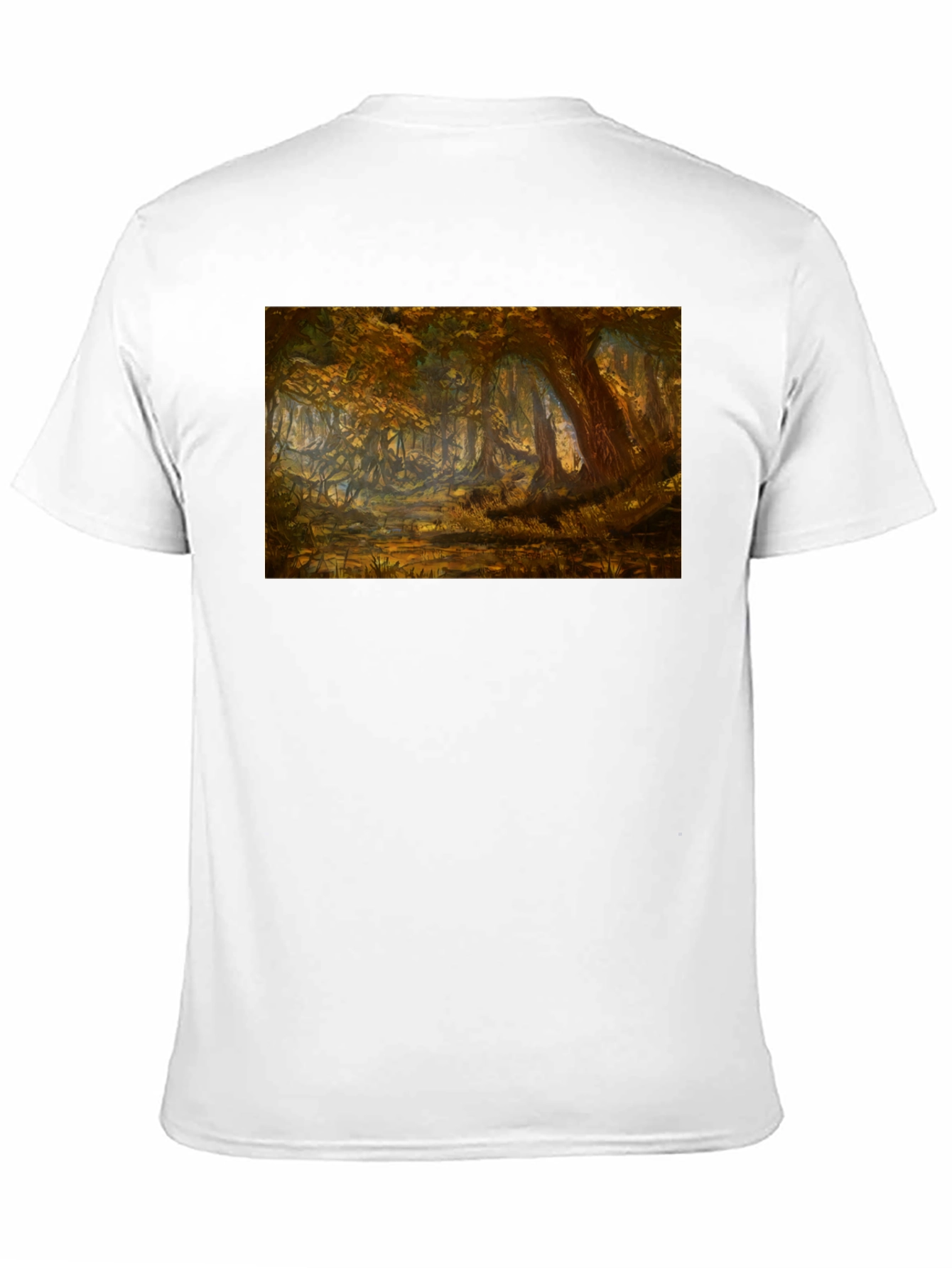 Forest Scene Black T-Shirt