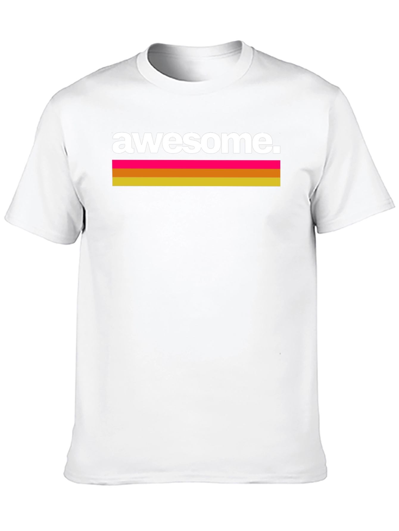 Awesome Retro Graphic Tee - Black Cotton T-Shirt