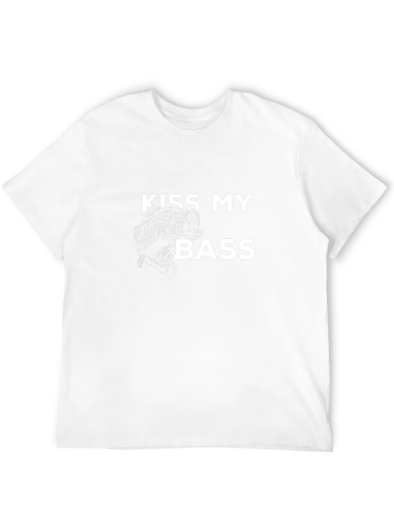 Kiss My Bass T-Shirt - Funny Fishing Tee