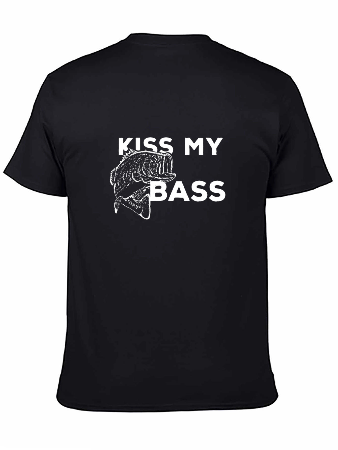 Kiss My Bass T-Shirt - Funny Fishing Tee