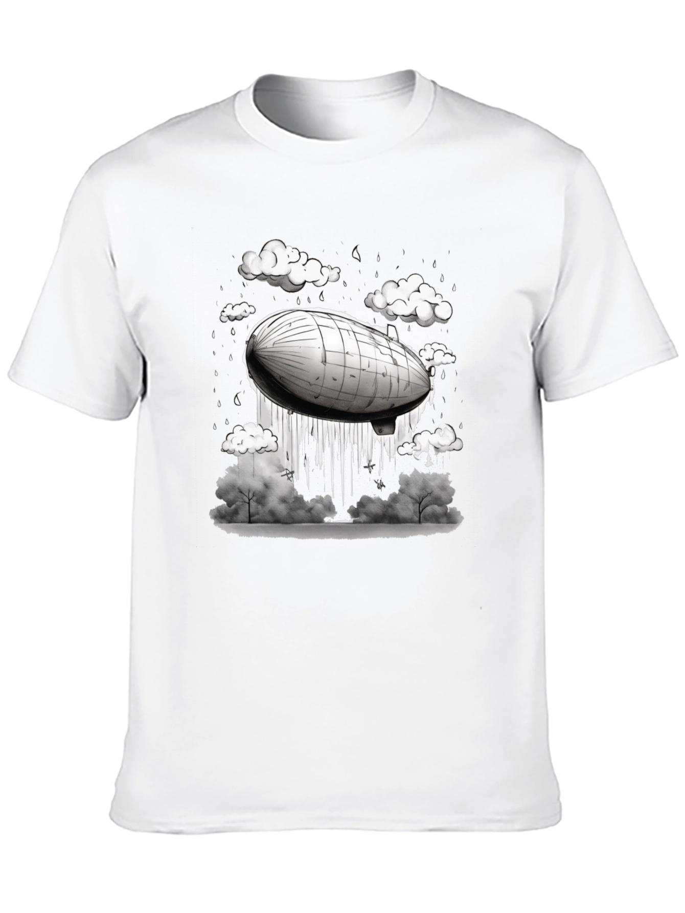 Airship Graphic Tee - Mens Black T-Shirt