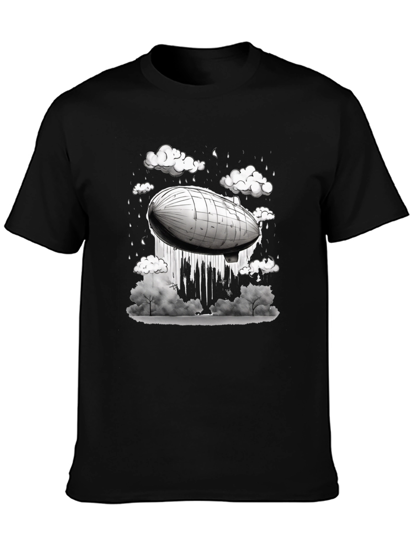 Airship Graphic Tee - Mens Black T-Shirt