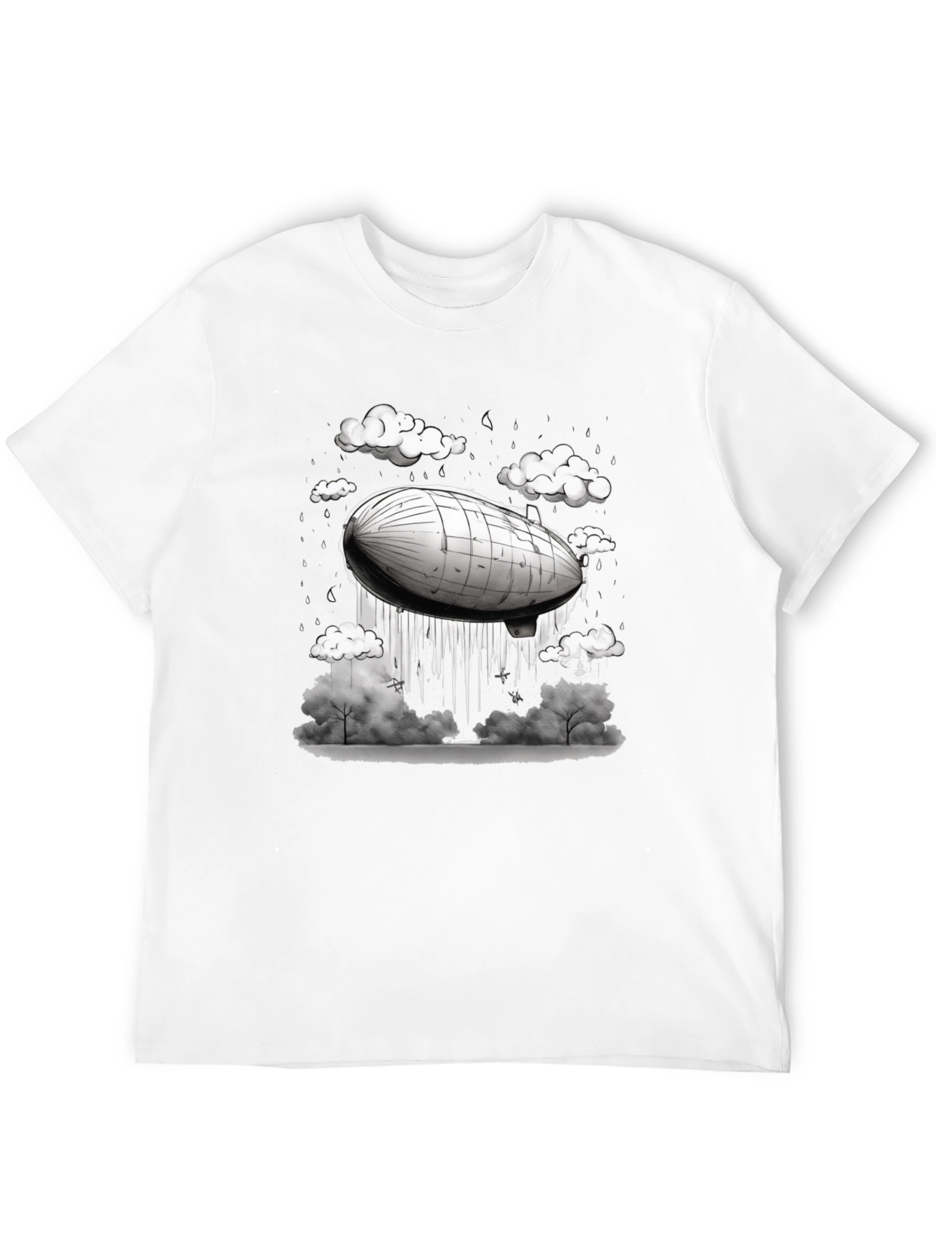 Airship Graphic Tee - Mens Black T-Shirt