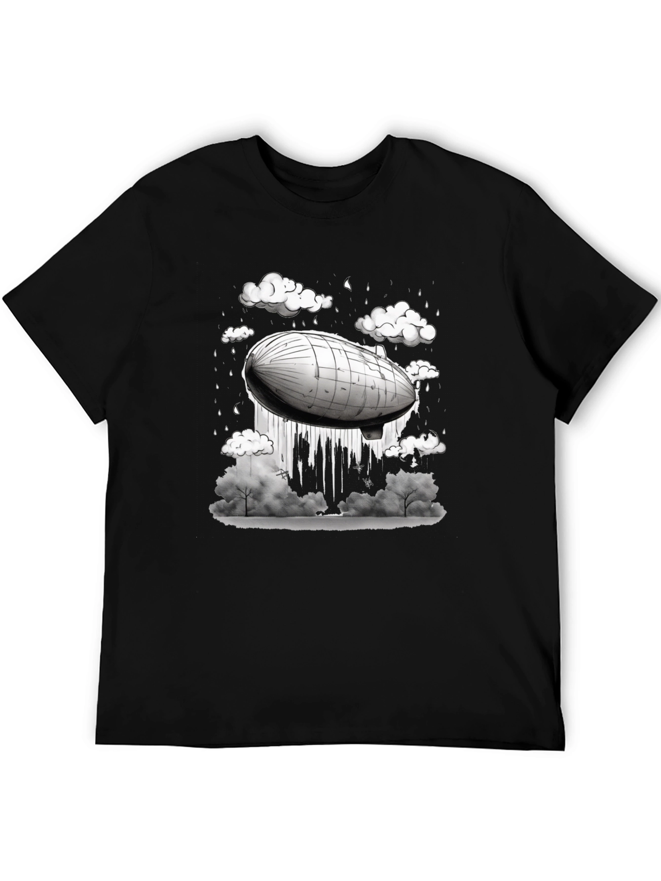 Airship Graphic Tee - Mens Black T-Shirt