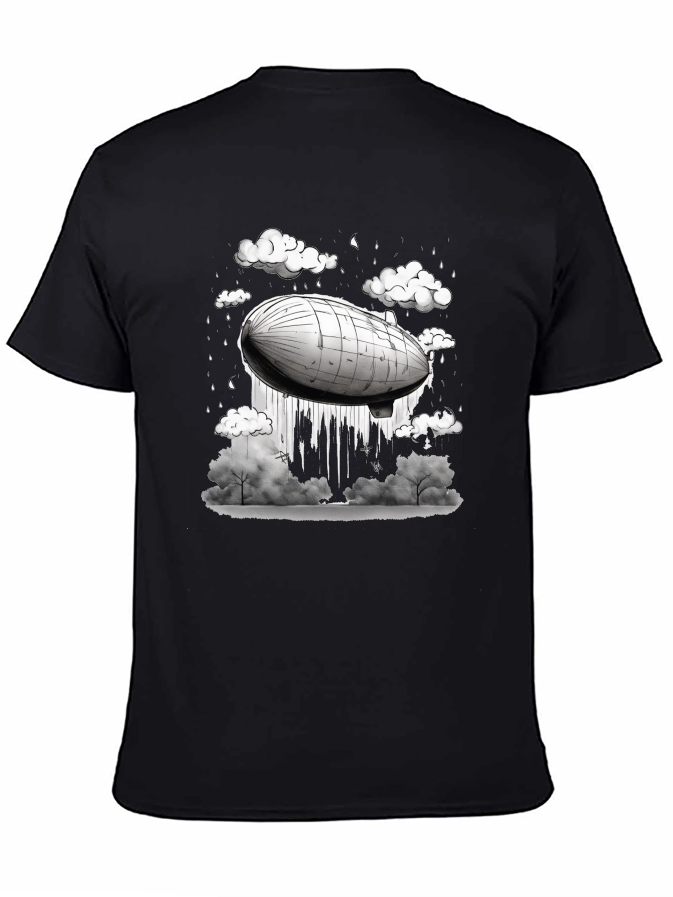 Airship Graphic Tee - Mens Black T-Shirt