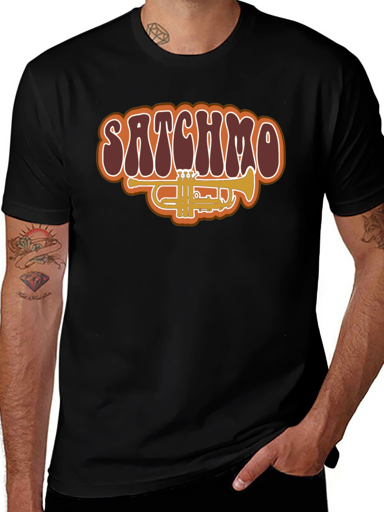 Satchmo Trumpet Graphic T-Shirt