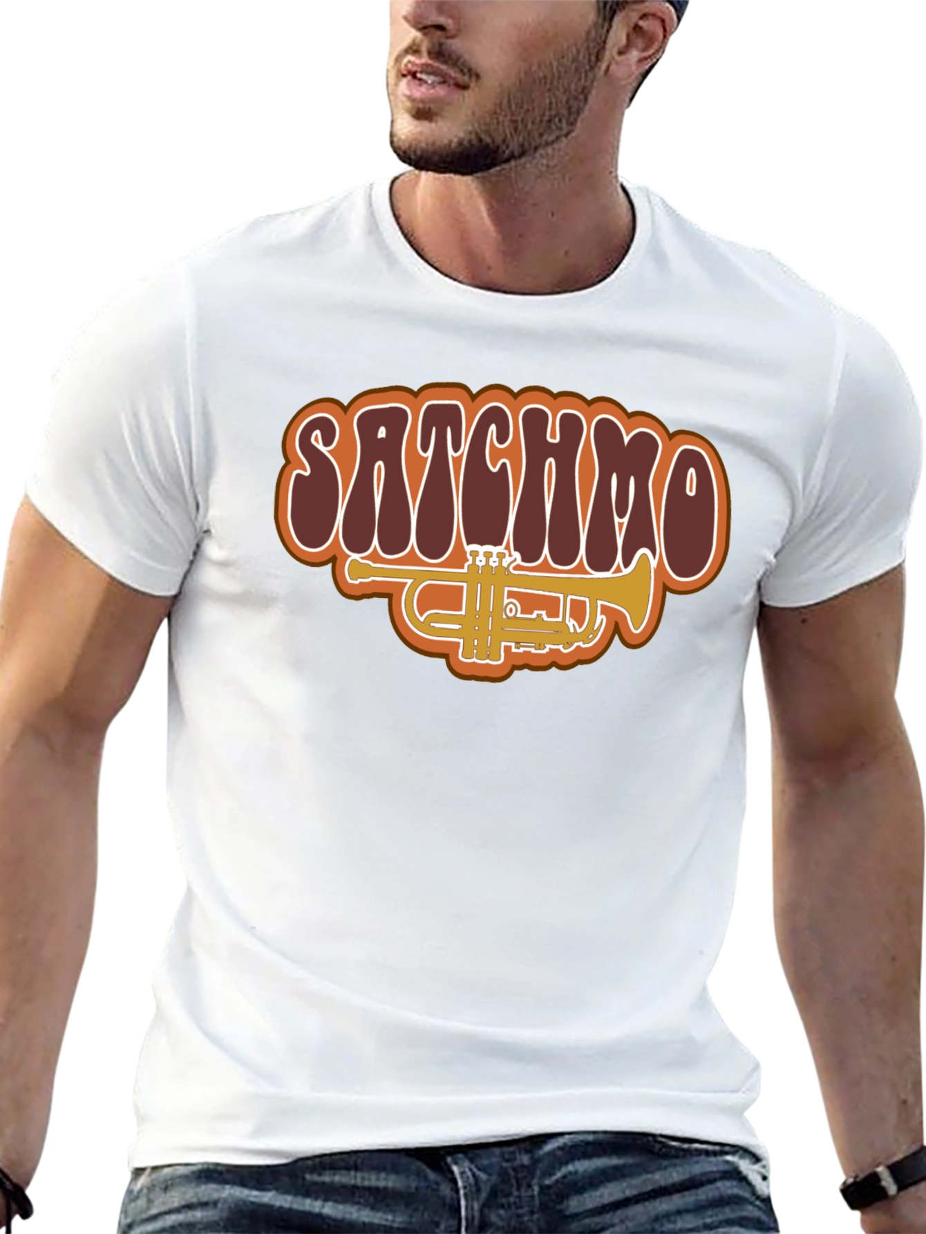 Satchmo Trumpet Graphic T-Shirt