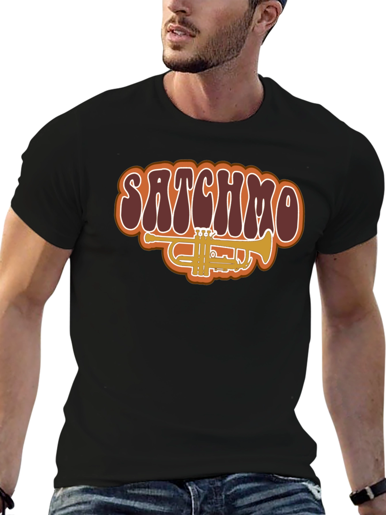 Satchmo Trumpet Graphic T-Shirt