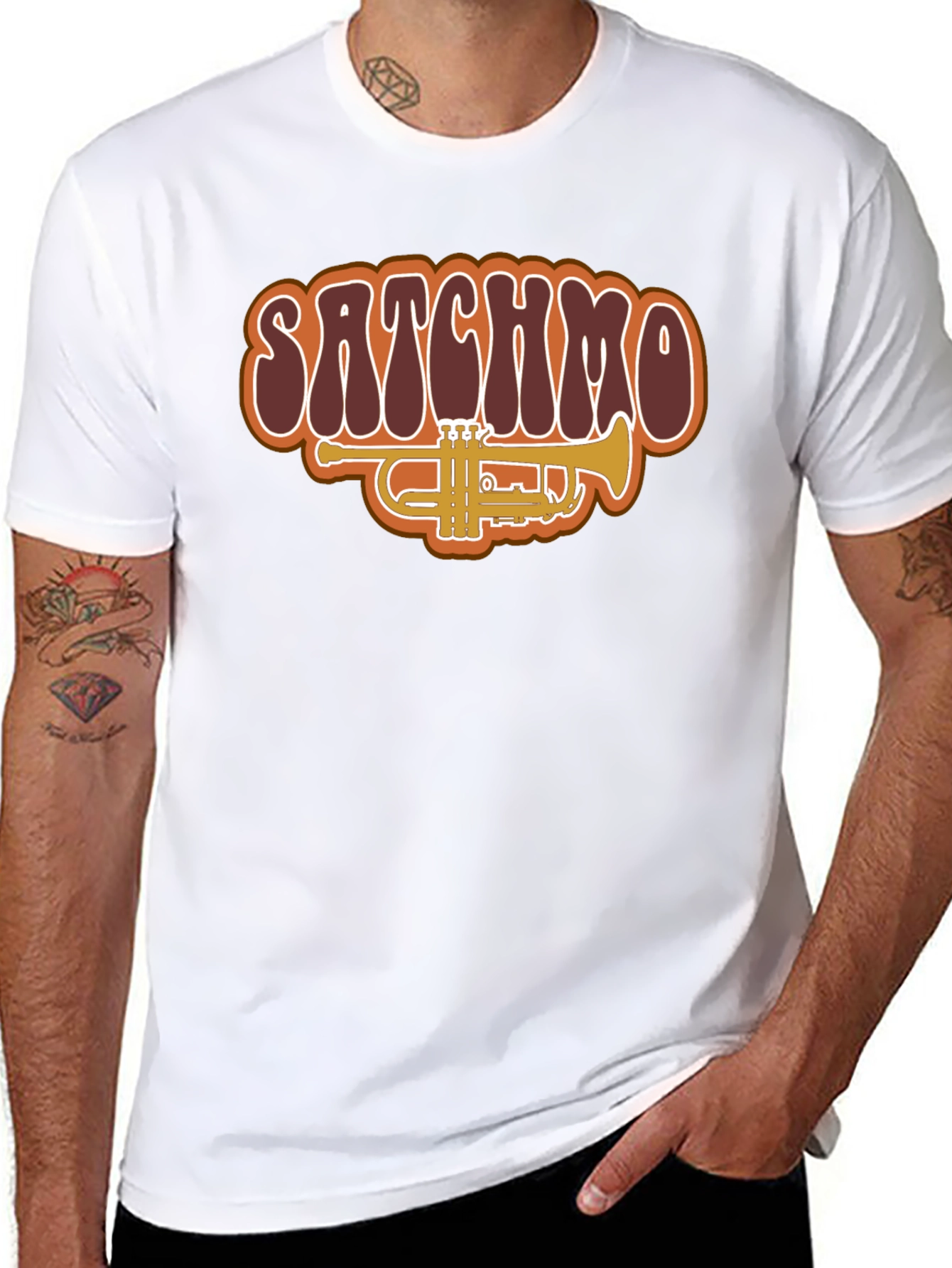 Satchmo Trumpet Graphic T-Shirt