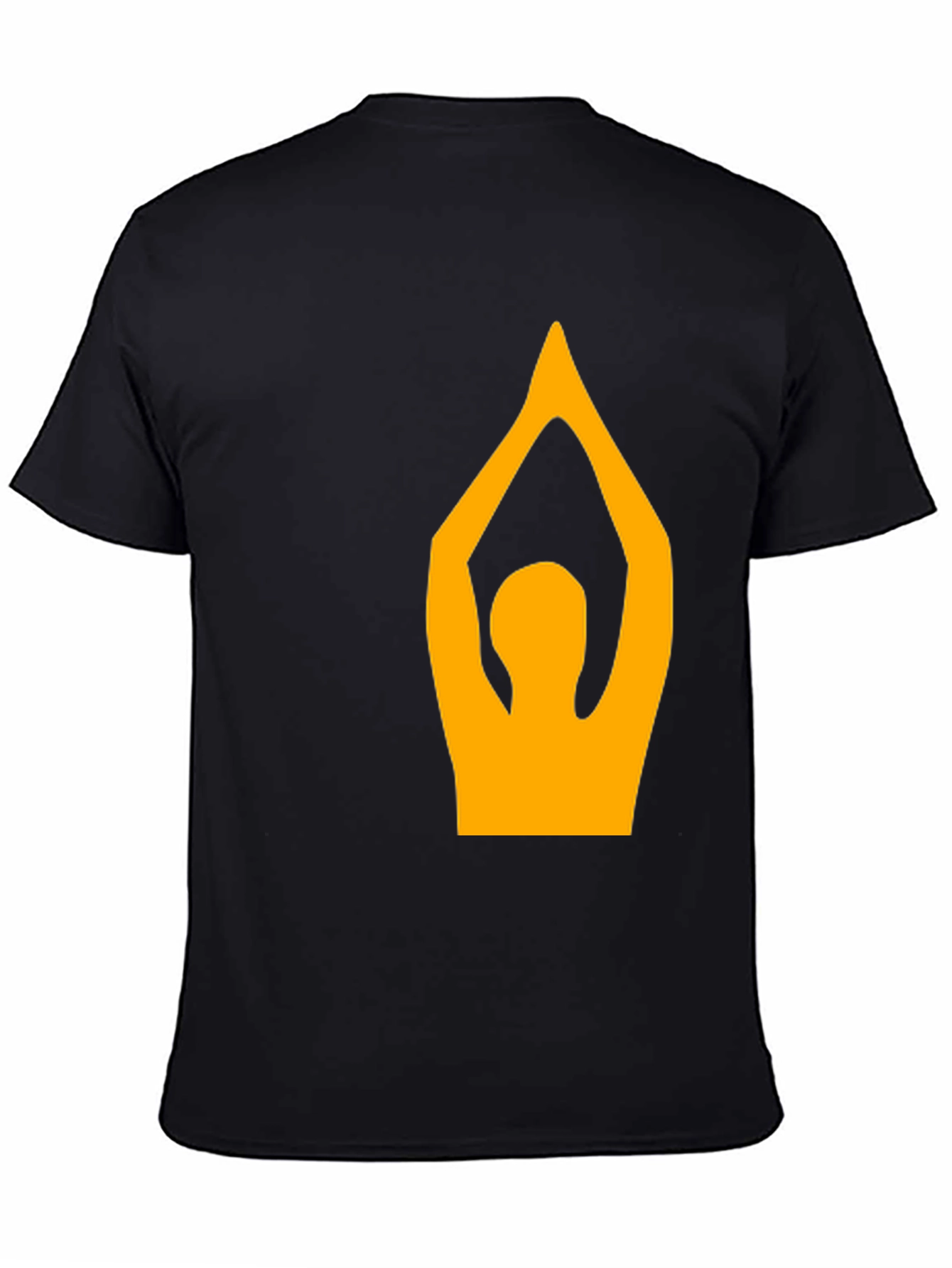 Yoga Pose Graphic T-Shirt - Black
